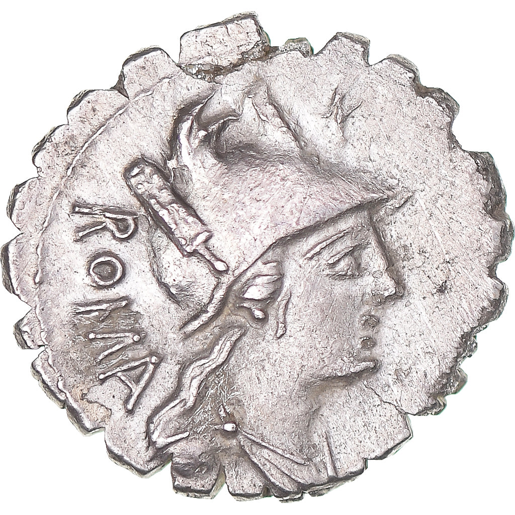 Κέρμα, 
  
  C. Poblicius Q.f., 
  
  Denarius Serratus