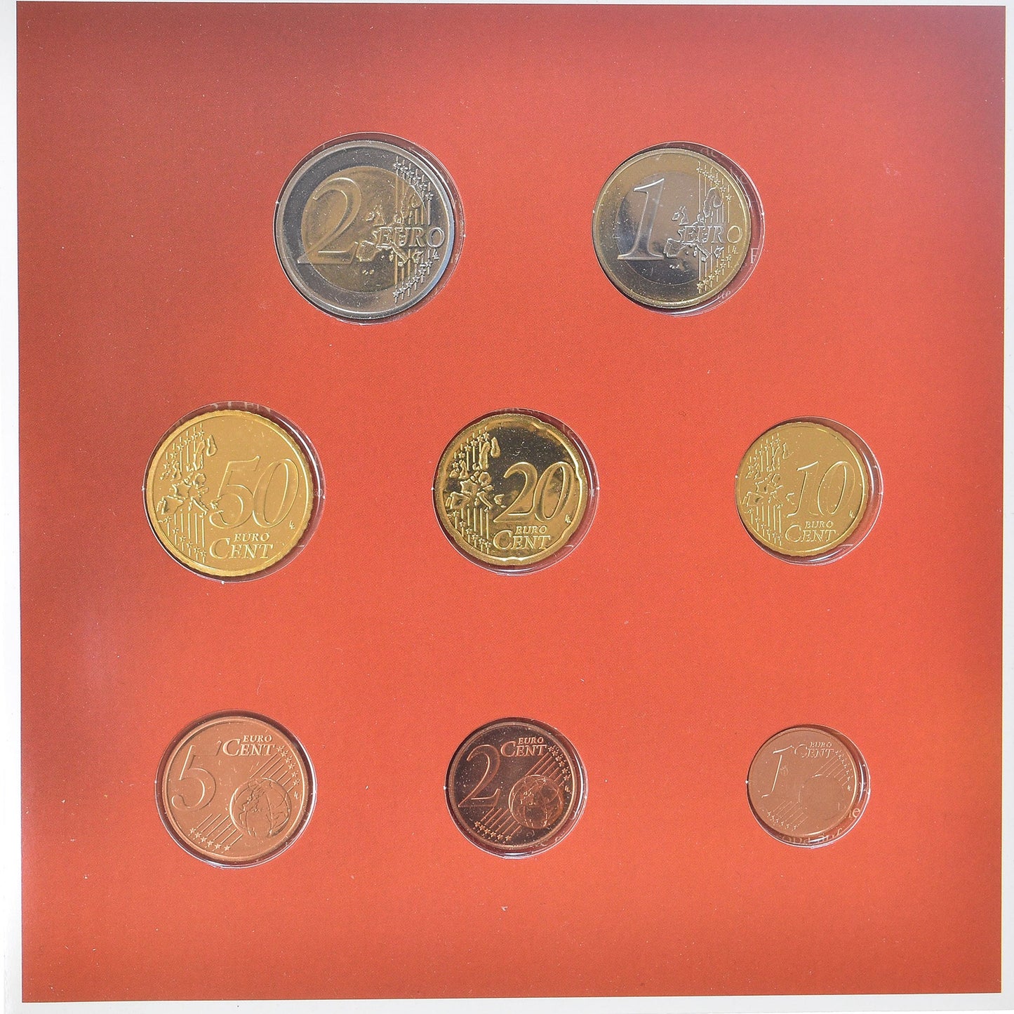 Αυστρία, 
  
  Σετ 1 ct. - 2 ευρώ, 
  
  2004