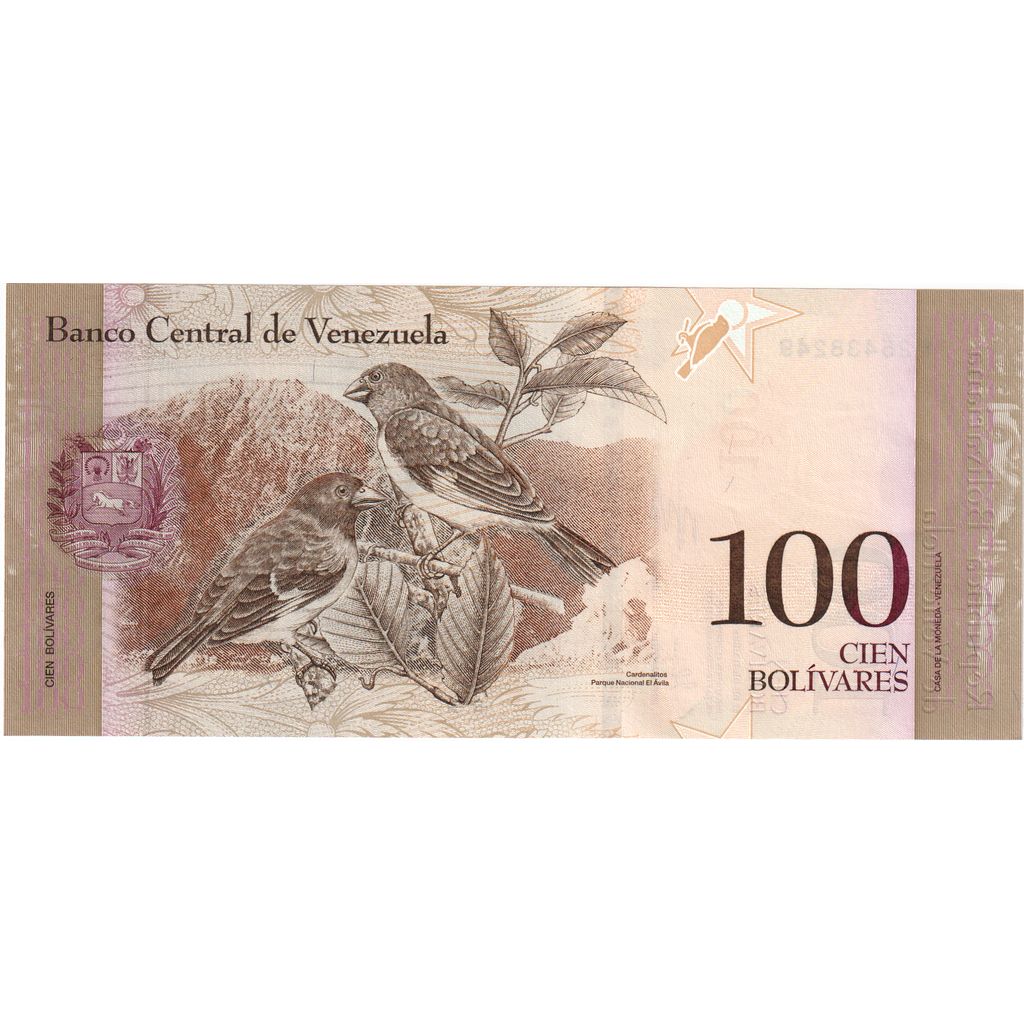 Βενεζουέλα, 
  
  100 Bolivares, 
  
  2014