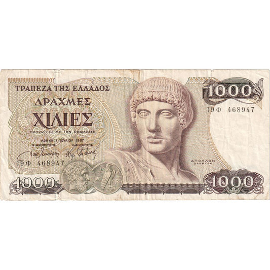 Ελλάδα, 
  
  1000 δραχμές, 
  
  1987