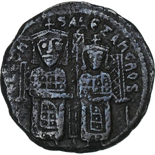 Λέων ΣΤ' και Αλέξανδρος, 
  
  Follis, 
  
  886-912