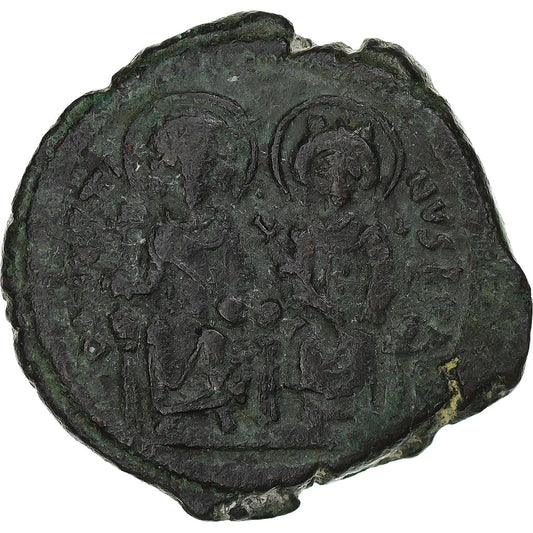 Ο Ιουστίνος Β' και η Σοφία, 
  
  Follis, 
  
  568-569