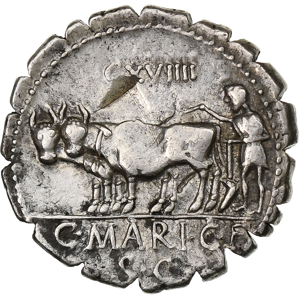 Μαρία, 
  
  Denarius Serratus, 
  
  81 π.Χ