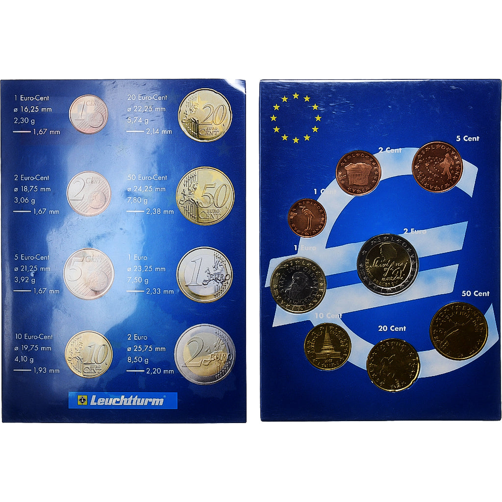 Σλοβενία, 
  
  Σετ 1 ct. - 2 ευρώ, 
  
  2002