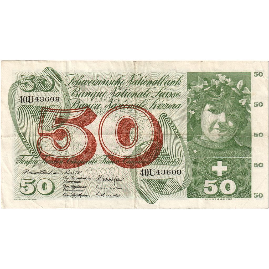 Ελβετία, 
  
  50 Franken, 
  
  1969-01-15