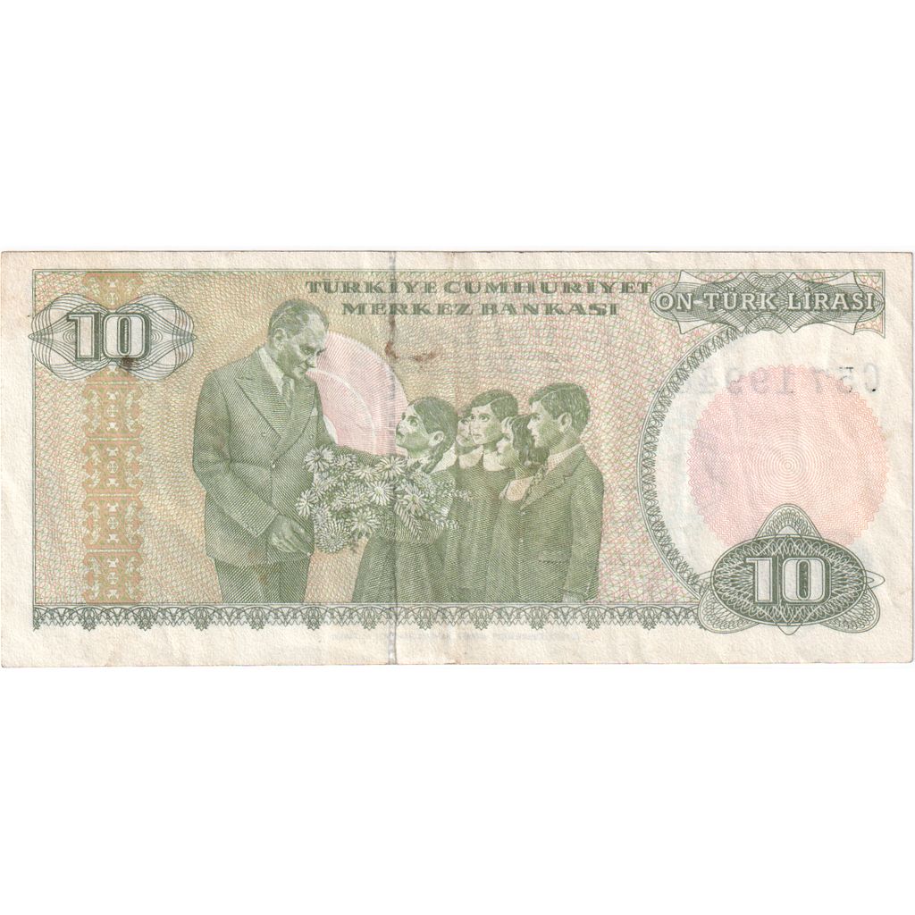 Τουρκία, 
  
  10 λίρες, 
  
  1979