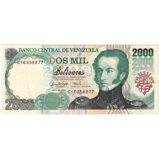 Βενεζουέλα, 
  
  2000 Bolivares, 
  
  1997-06-16