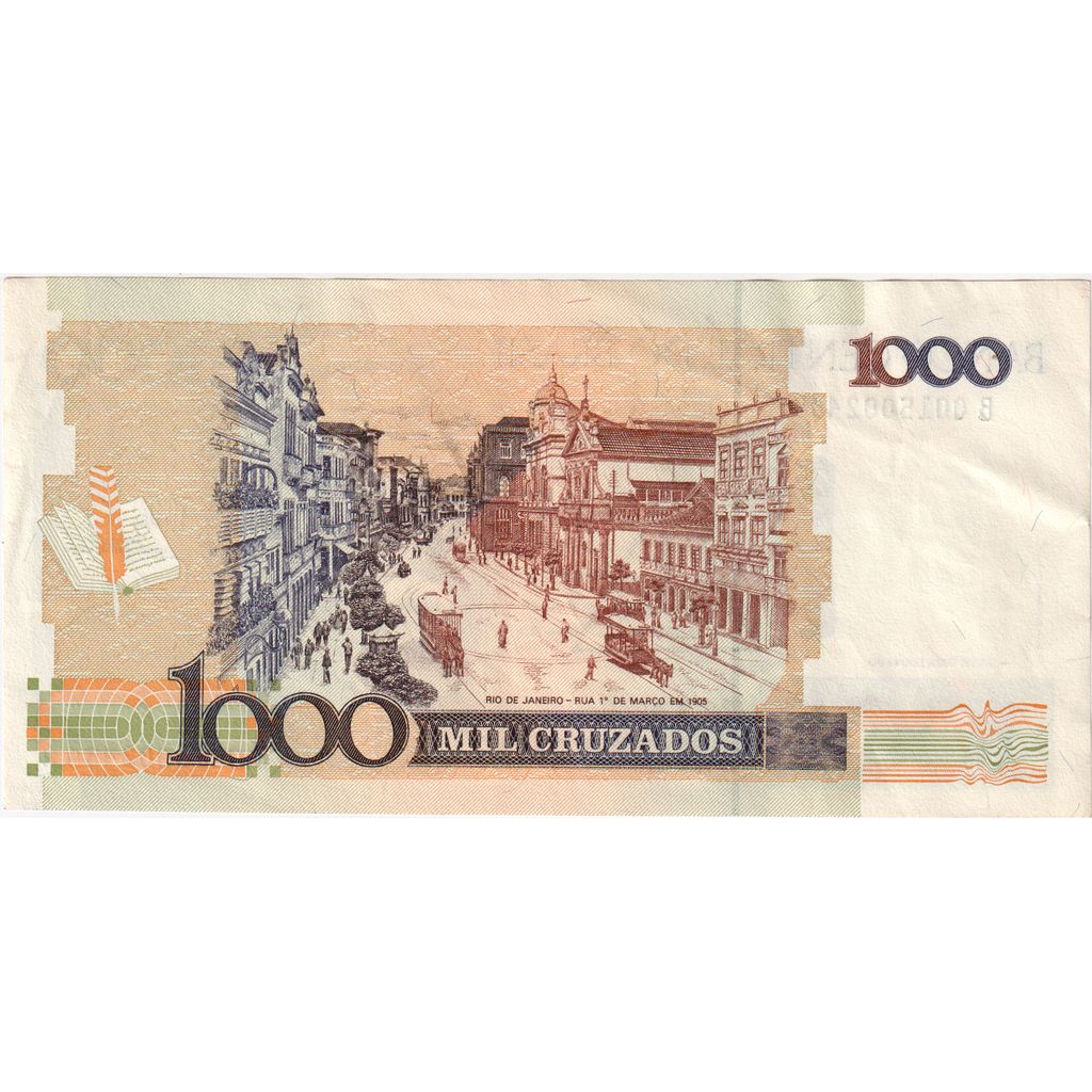 Βραζιλία, 
  
  1 Cruzado Novo σε 1000 Cruzados, 
  
  AU (55-58)