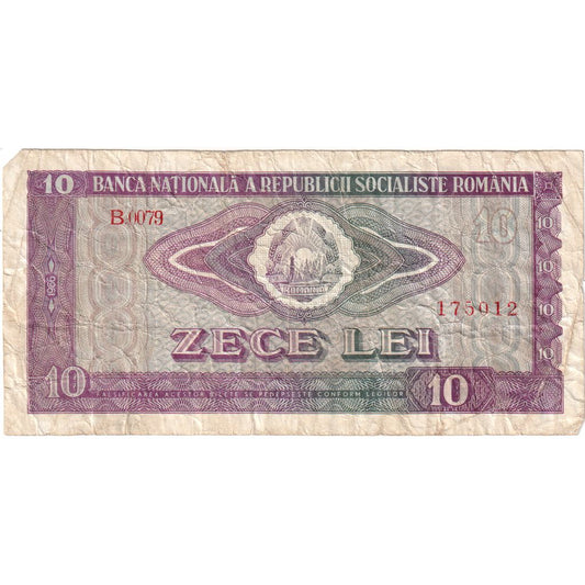 Ρουμανία, 
  
  10 Lei, 
  
  VF (20-25)