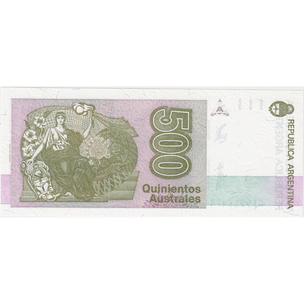 Αργεντίνη, 
  
  500 Australes, 
  
  UNC(65-70)