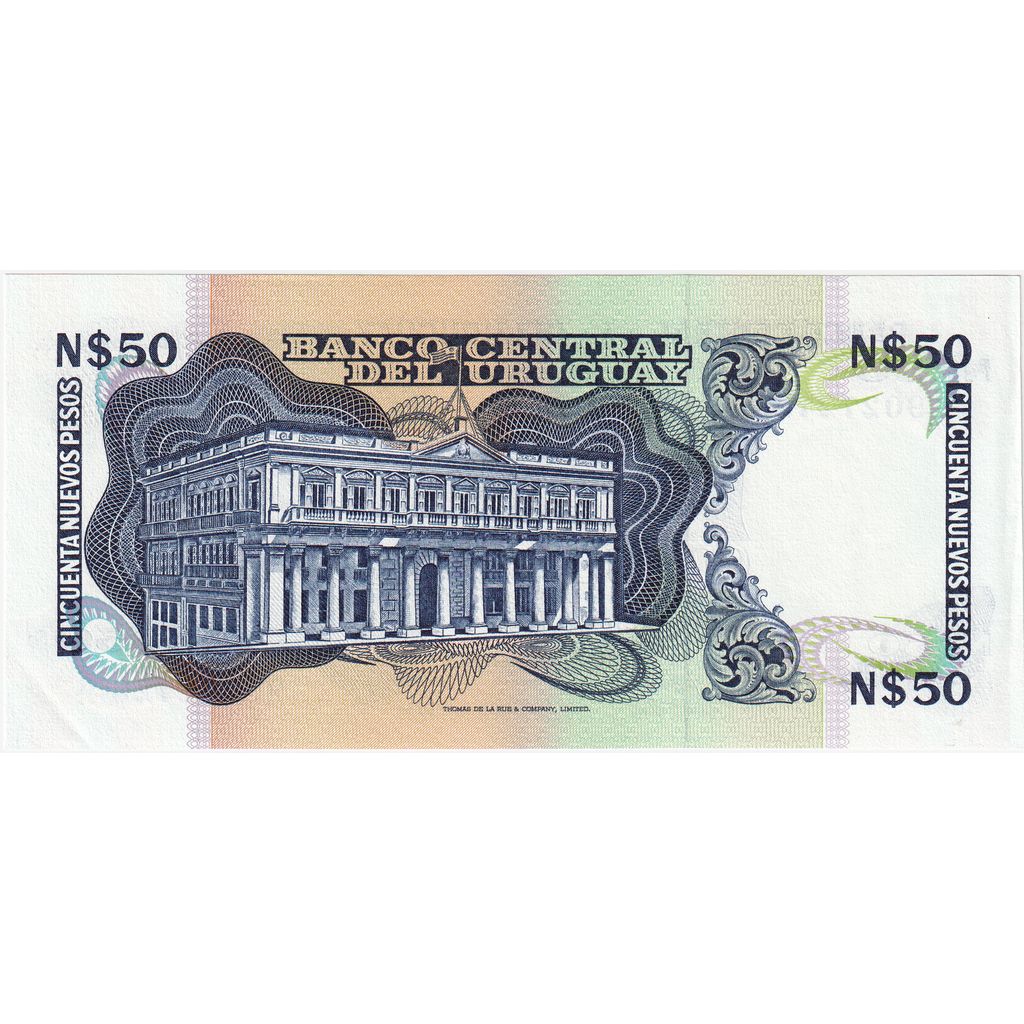 Ουρουγουάη, 
  
  50 Nuevos Pesos, 
  
  UNC(65-70)