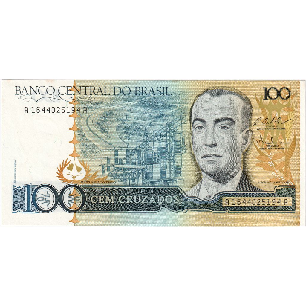 Βραζιλία, 
  
  100 Cruzados, 
  
  UNC(65-70)