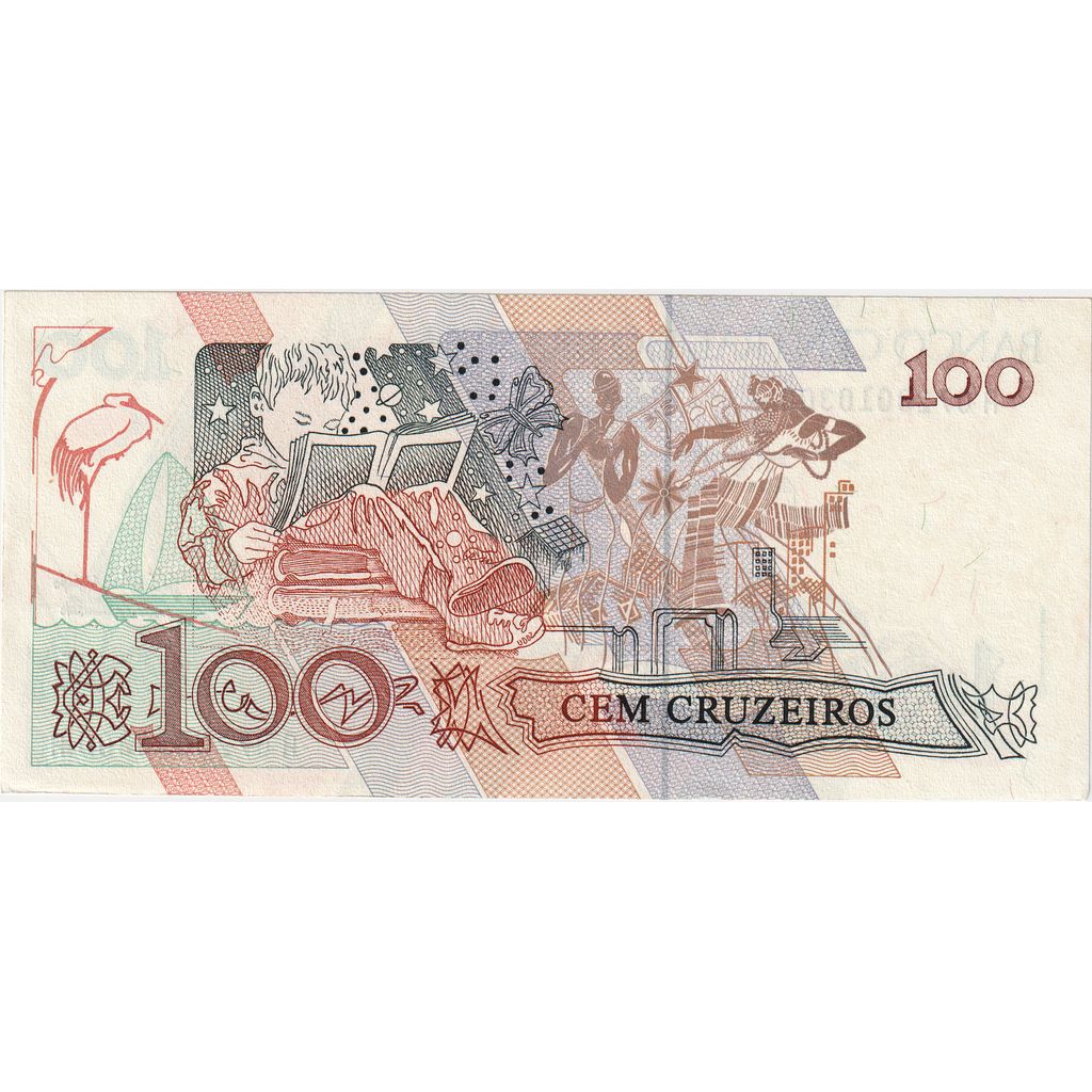 Βραζιλία, 
  
  100 Cruzeiros, 
  
  UNC(65-70)