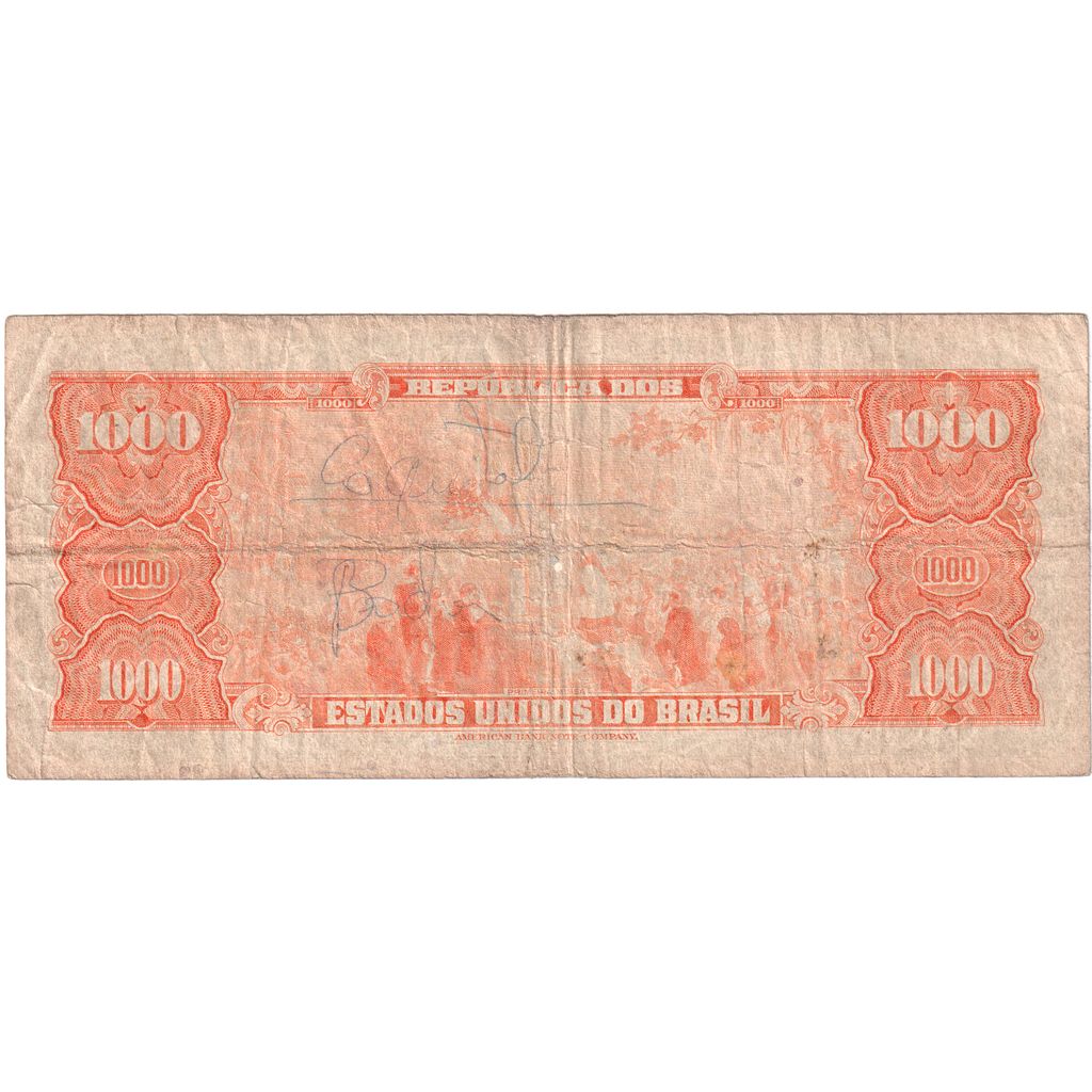 Βραζιλία, 
  
  1 Cruzeiro Novo σε 1000 Cruzeiros, 
  
  VF (20-25)