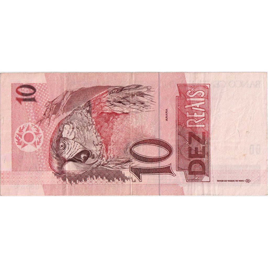 Βραζιλία, 
  
  10 Reais, 
  
  EF(40-45)