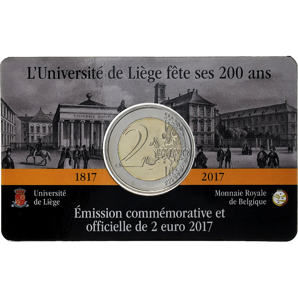 Βέλγιο, 
  
  2 ευρώ, 
  
  200 Ans - Université de Liège