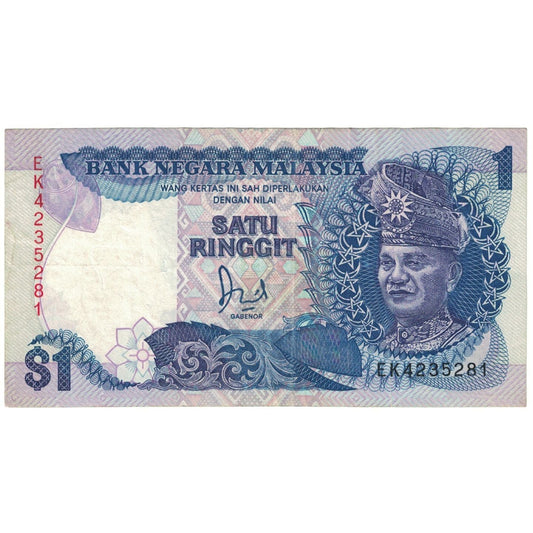 Τραπεζογραμμάτιο, 
  
  Μαλαισία, 
  
  1 Ringgit