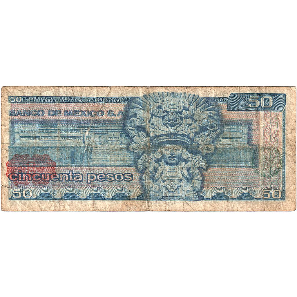 Μεξικό, 
  
  50 πέσο, 
  
  1973-07-18