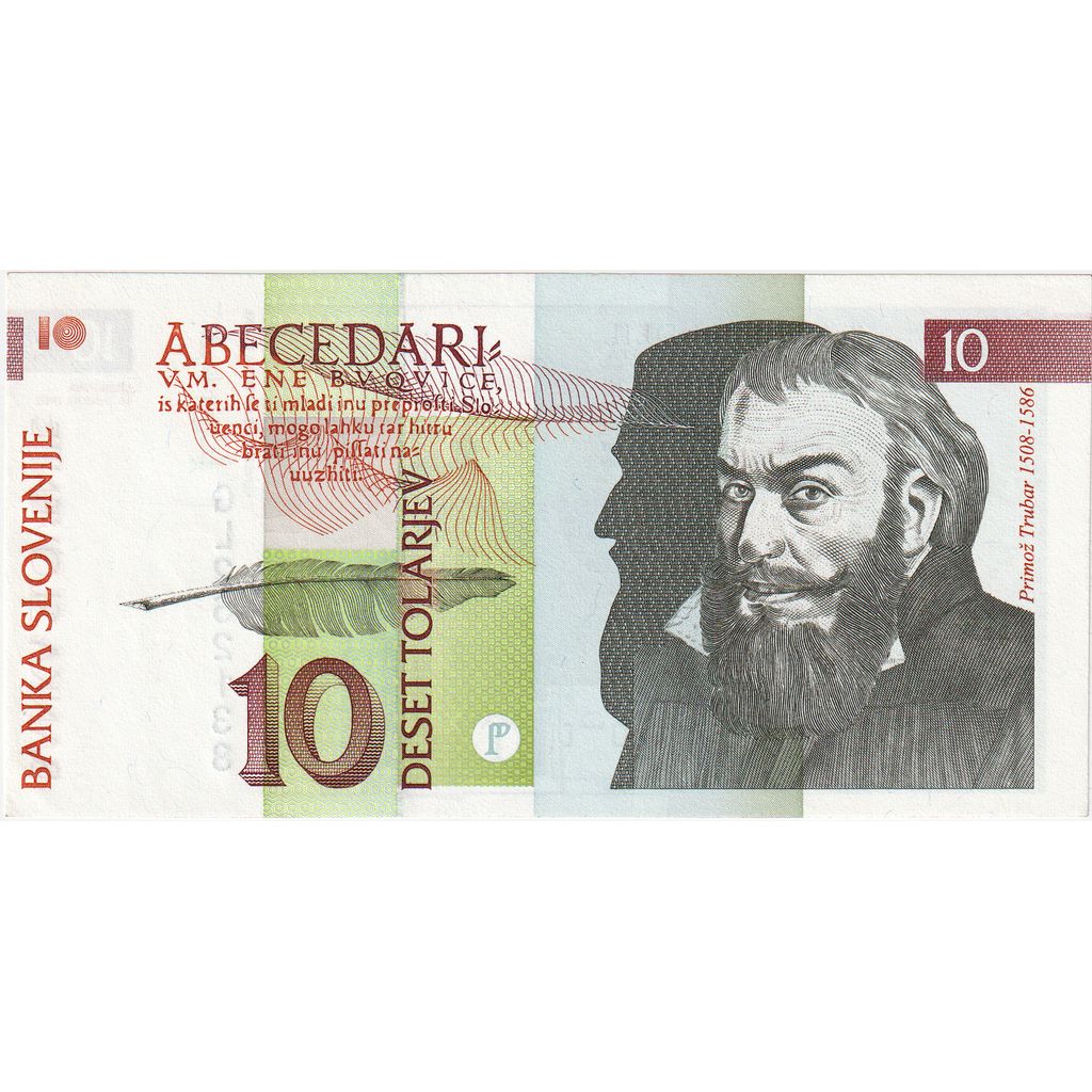 Σλοβενία, 
  
  10 Tolarjev, 
  
  1992