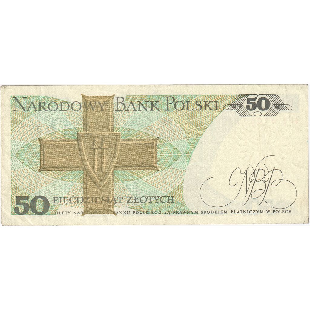 Πολωνία, 
  
  50 Zlotych, 
  
  1998