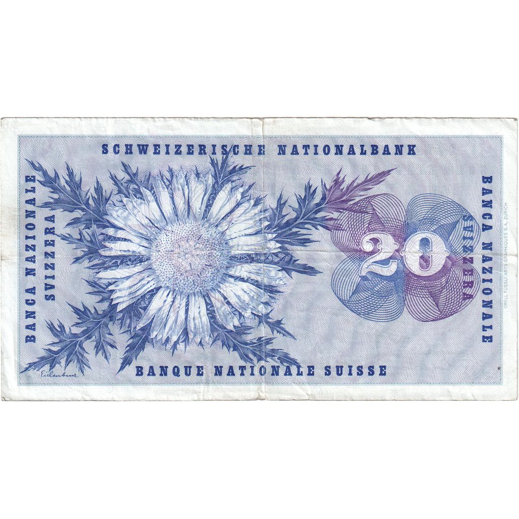 Ελβετία, 
  
  20 Franken, 
  
  1976-04-09