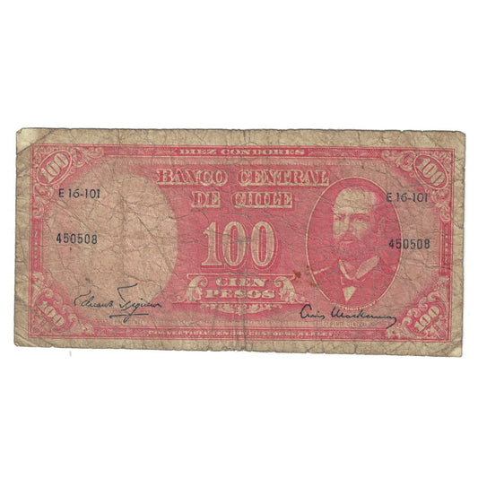 Τραπεζογραμμάτιο, 
  
  Χιλή, 
  
  10 Centesimos στα 100 Pesos