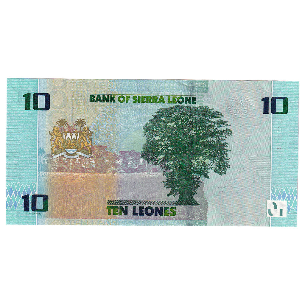 Τραπεζογραμμάτιο, 
  
  Σιέρα Λεόνε, 
  
  10 Leones