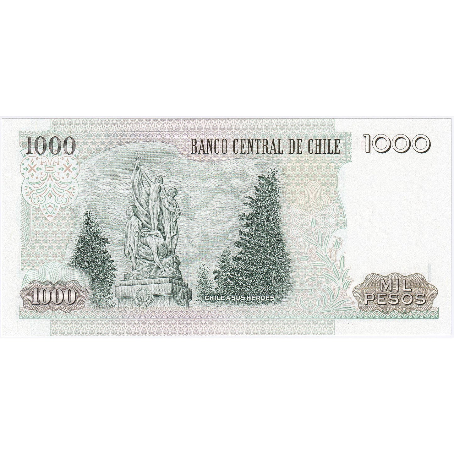 Χιλή, 
  
  1000 πέσο, 
  
  2008