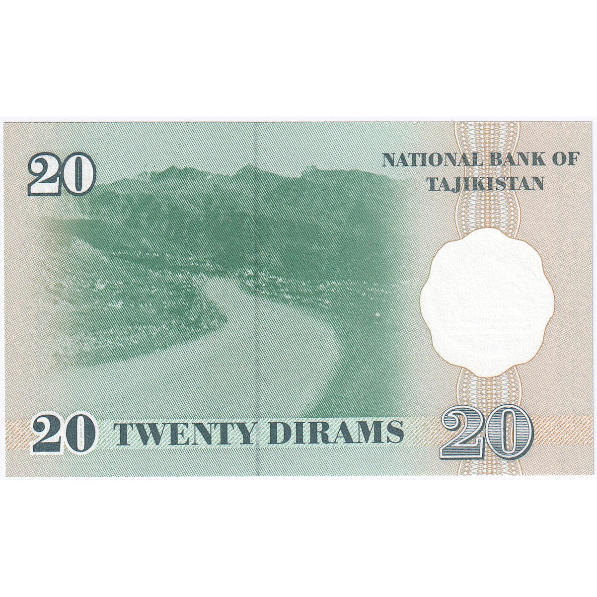 Τατζικιστάν, 
  
  20 Diram, 
  
  1999