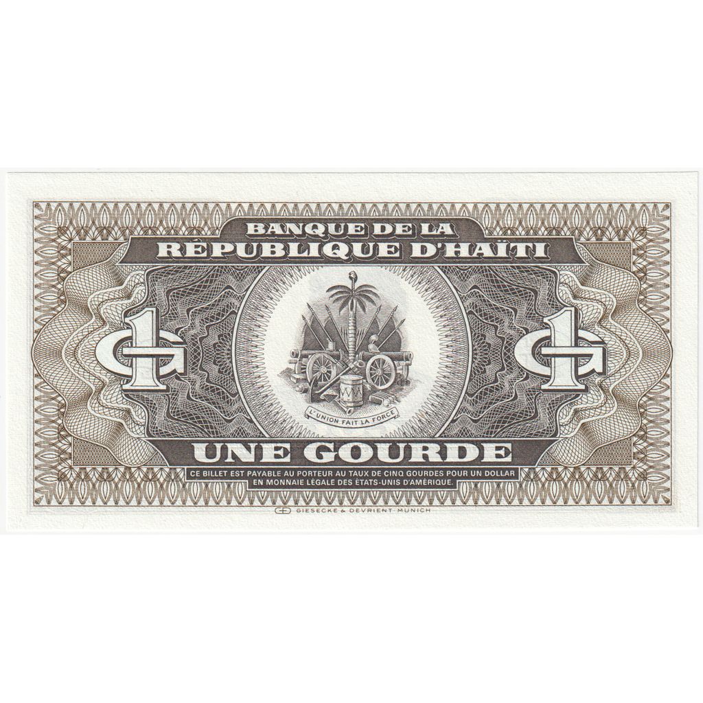 Αΐτη, 
  
  1 Gourde, 
  
  1987