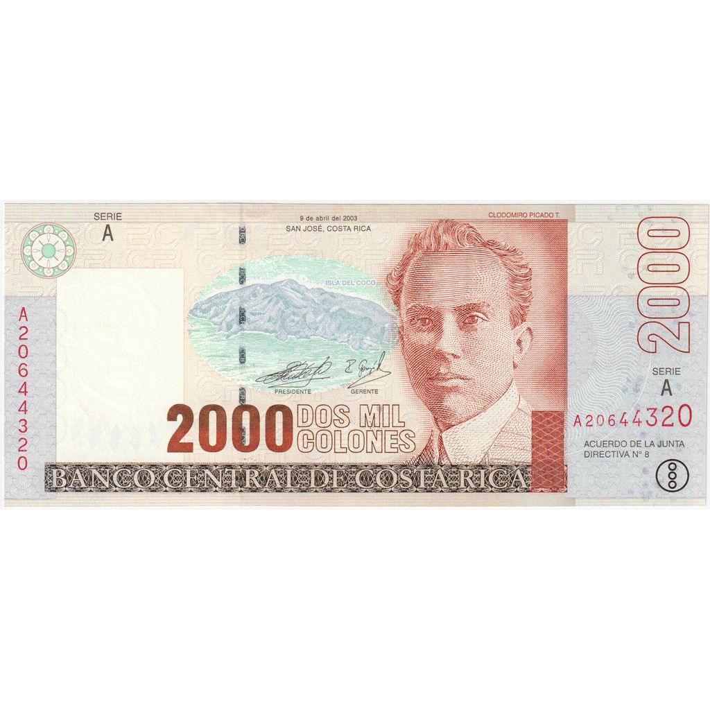 Κόστα Ρίκα, 
  
  2000 Colones, 
  
  2003