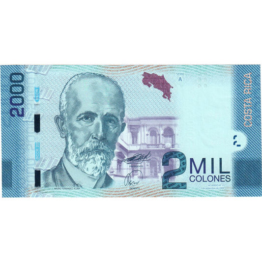 Τραπεζογραμμάτιο, 
  
  Κόστα Ρίκα, 
  
  2000 Colones