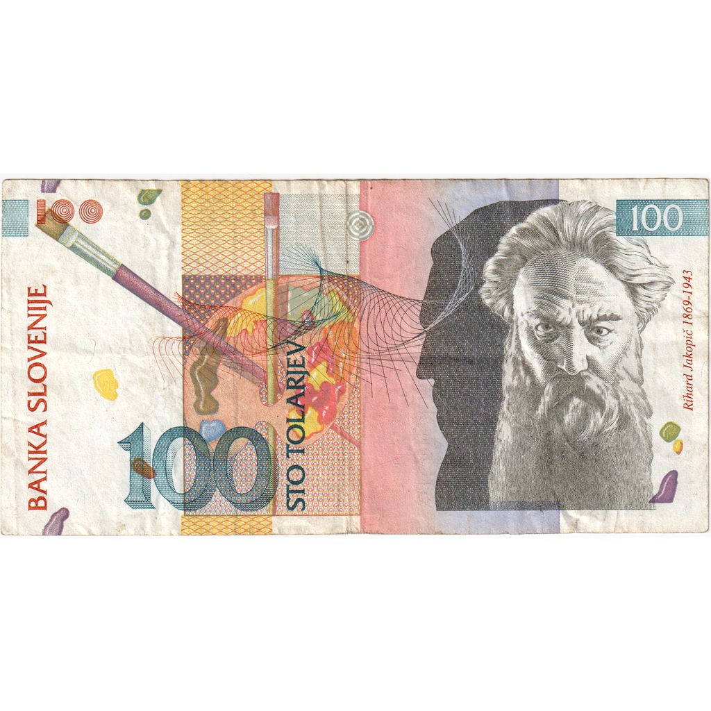 Σλοβενία, 
  
  100 Tolarjev, 
  
  1992-01-15