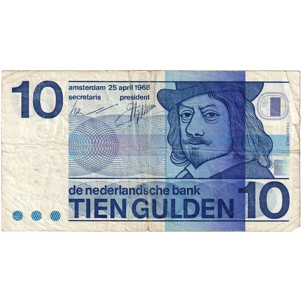 Ολλανδία, 
  
  10 Gulden, 
  
  1968