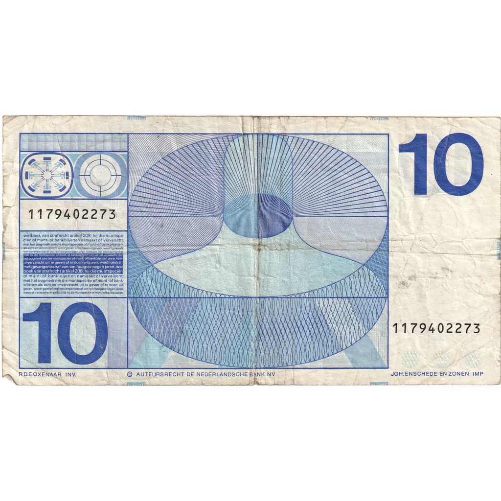 Ολλανδία, 
  
  10 Gulden, 
  
  1968