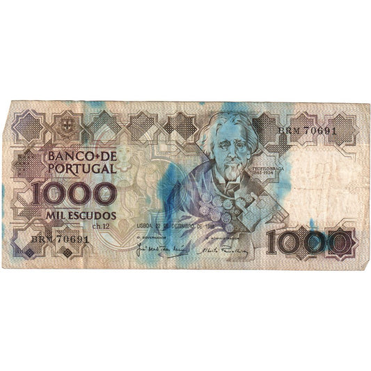 Πορτογαλία, 
  
  1000 εσκούδο, 
  
  1988-12-22