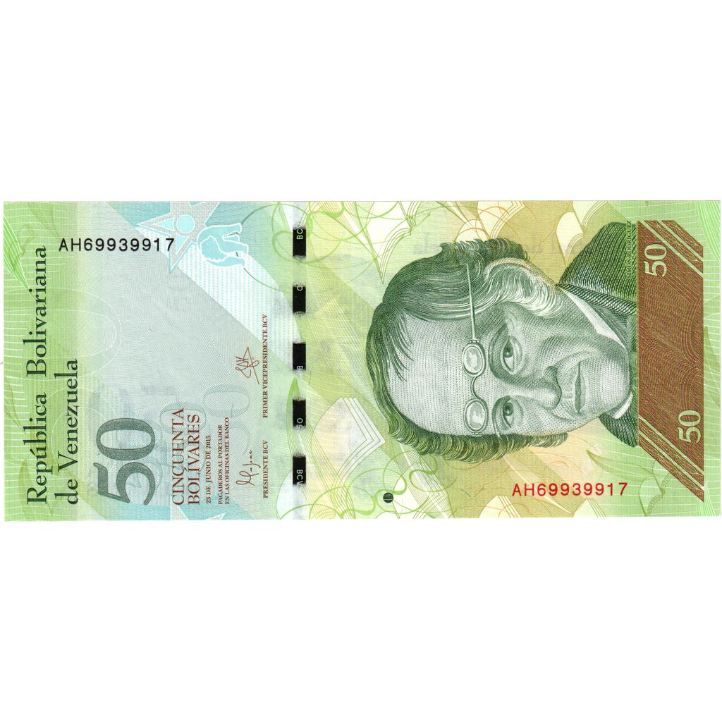 Βενεζουέλα, 
  
  50 Bolivares, 
  
  23-06-2015