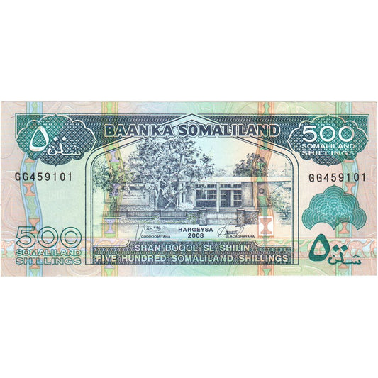 Σομαλιλάνδη, 
  
  500 σελίνια = 500 Shilin, 
  
  UNC(65-70)