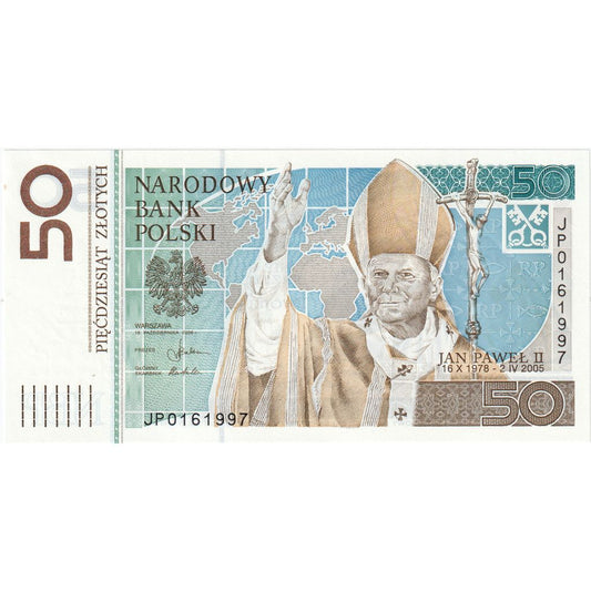 Πολωνία, 
  
  50 Zlotych, 
  
  2006