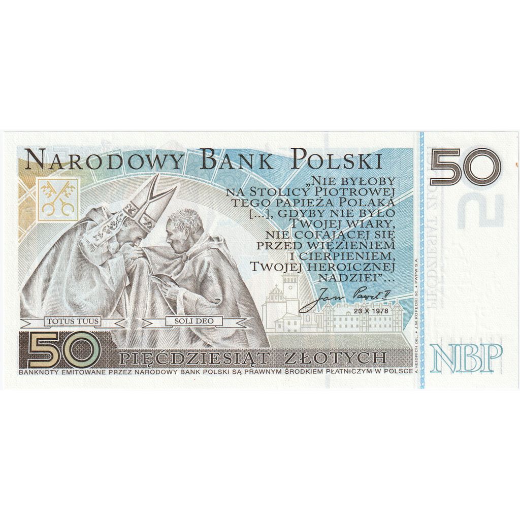 Πολωνία, 
  
  50 Zlotych, 
  
  2006