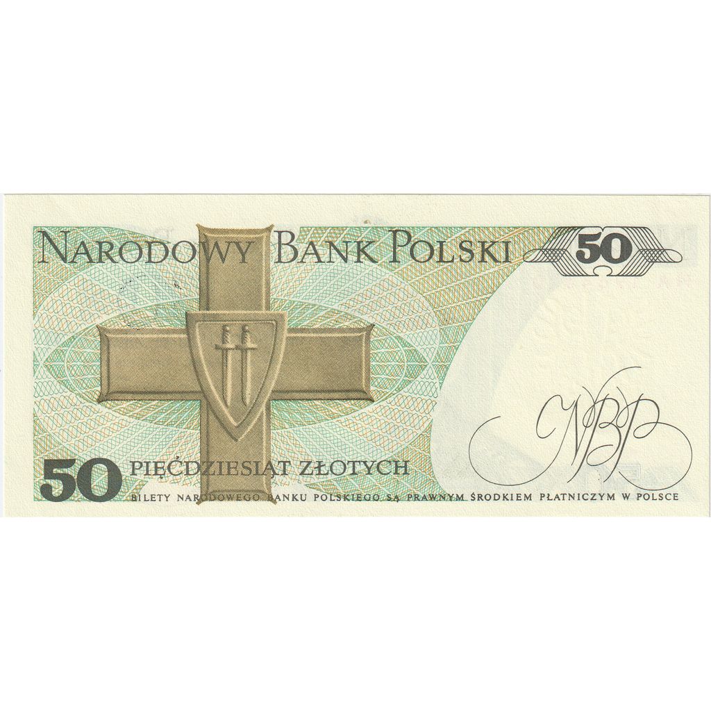 Πολωνία, 
  
  50 Zlotych, 
  
  1988-12-01