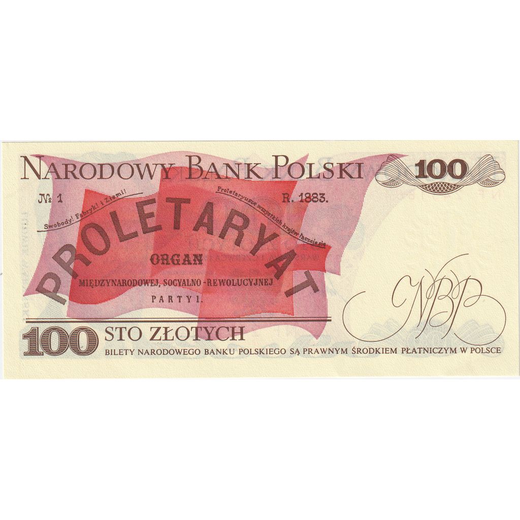 Πολωνία, 
  
  100 Zlotych, 
  
  1986-12-01