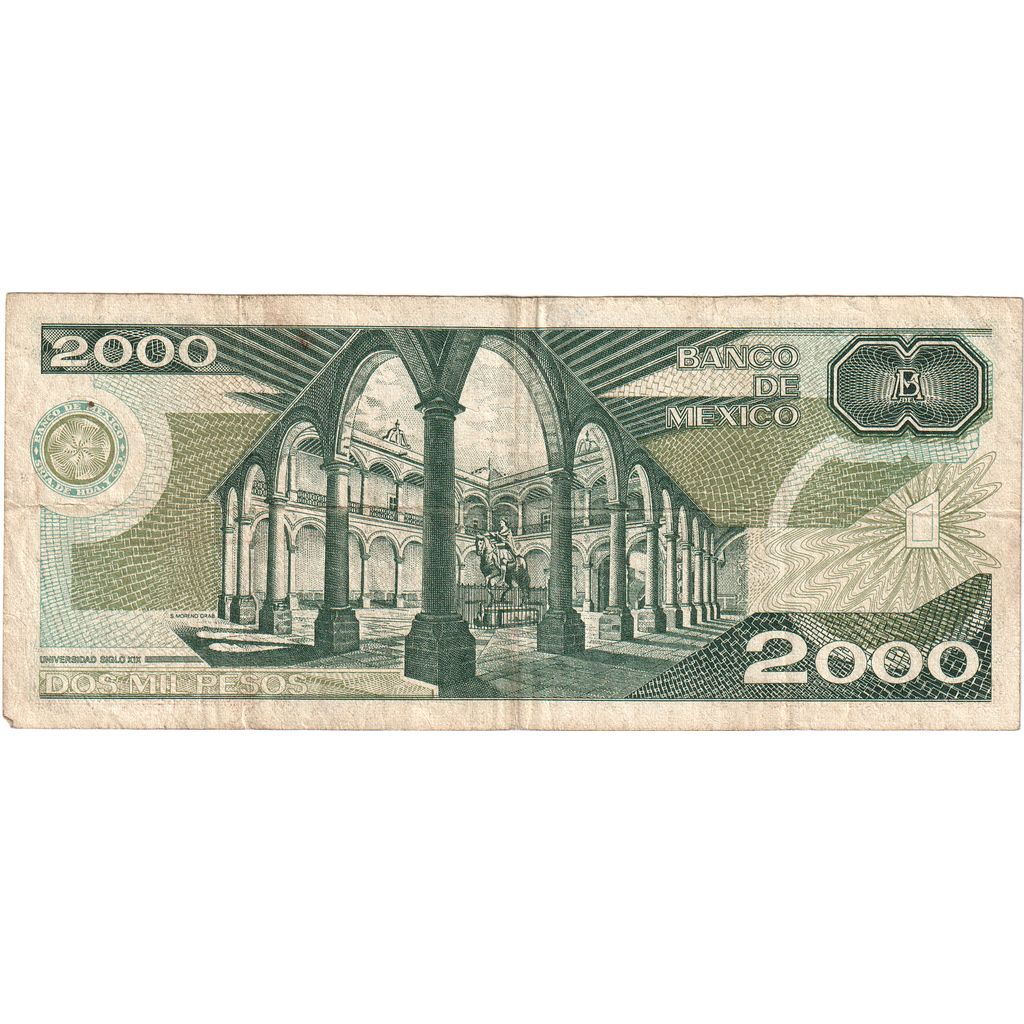 Μεξικό, 
  
  2000 πέσο, 
  
  1984-10-30