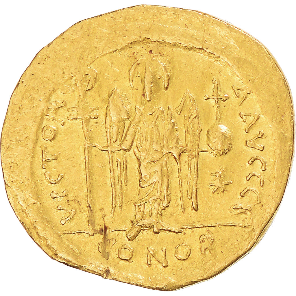 Κέρμα, 
  
  Ιουστινιανός Α', 
  
  Solidus