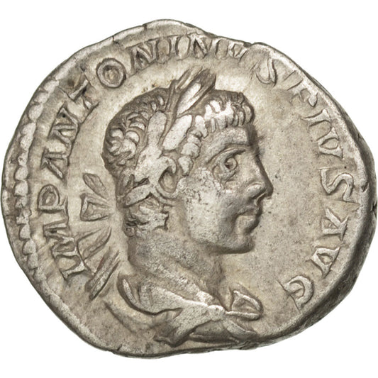 Κέρμα, 
  
  Elagabalus, 
  
  Δηνάριο