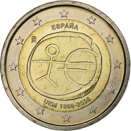 Ισπανία, 
  
  2 ευρώ, 
  
  UEM