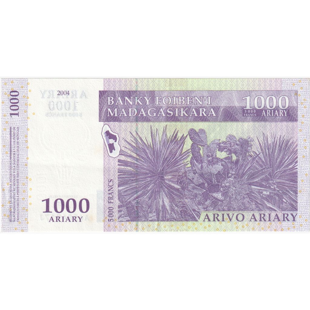 Μαδαγασκάρη, 
  
  1000 Ariary, 
  
  2004